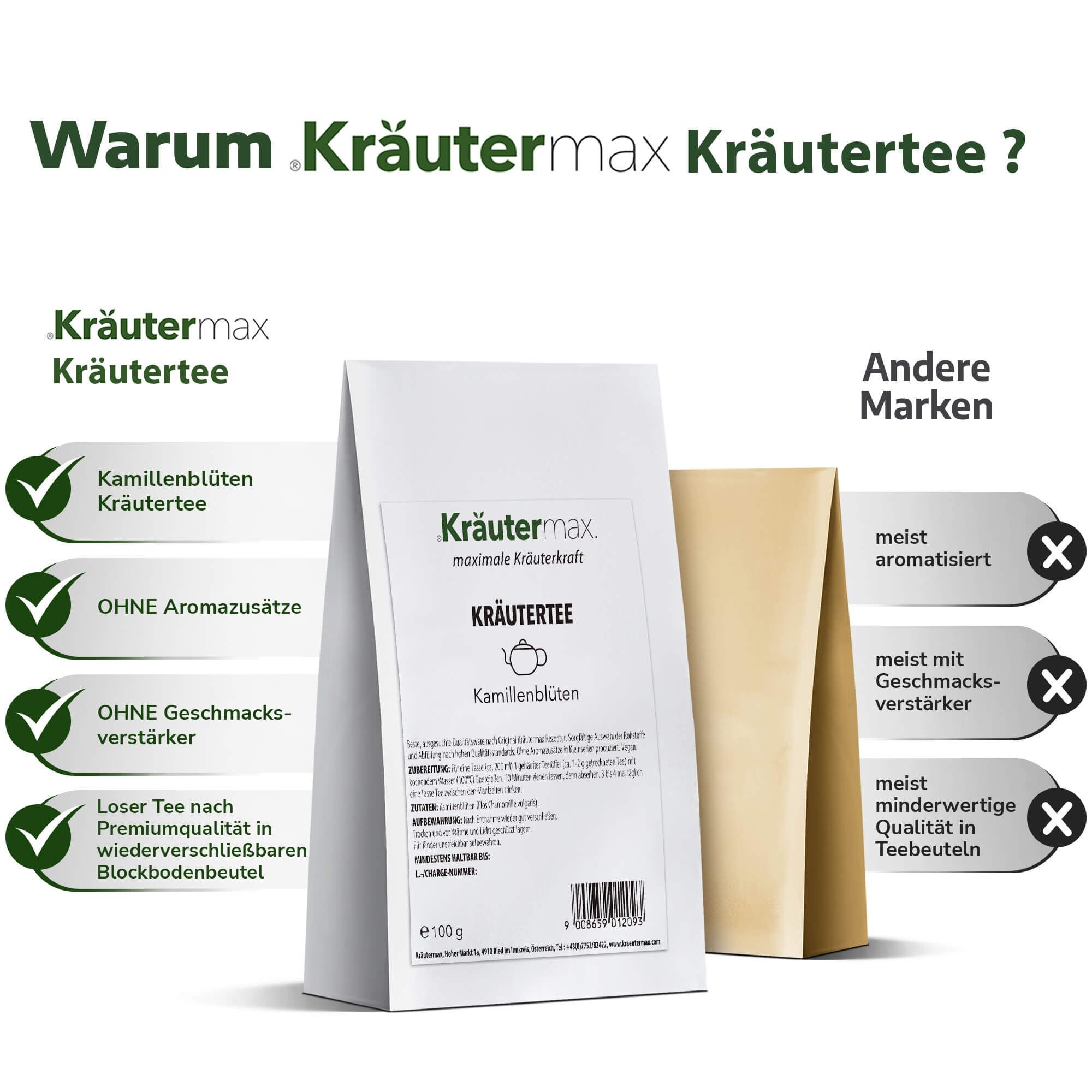 Kräutermax Kamillenblüten Tee 100 g