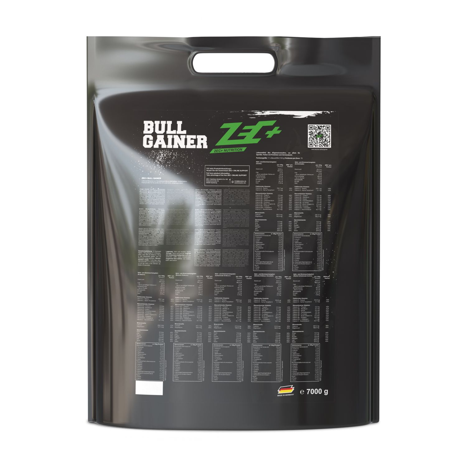 Zec+ Bullgainer Protein/ Eiweiß Vanille 7000 g Pulver