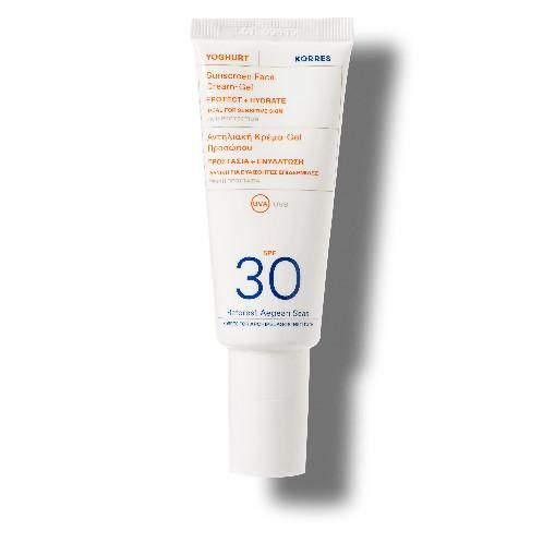 Korres Yoghurt Sonnencreme-Gel für das Gesicht Spf30