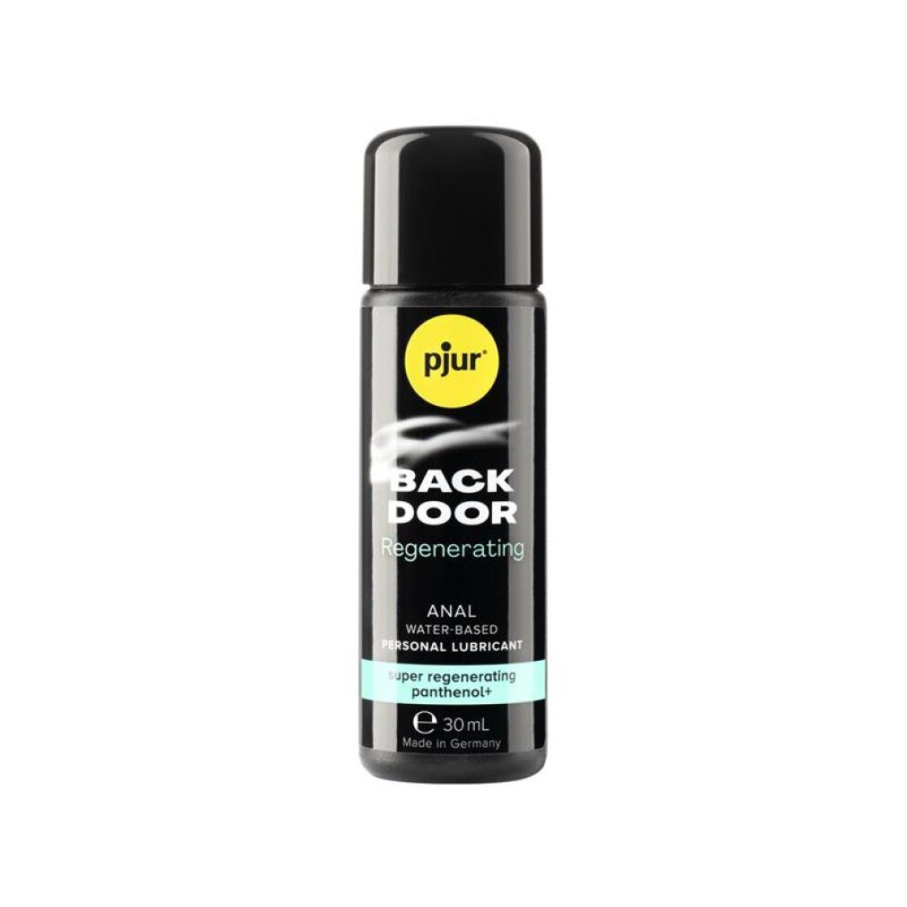 Pjur Back Door Regenerating Anal Glide, 30ml Flasche. Wasserbasiertes Gleitmittel mit Panthenol.