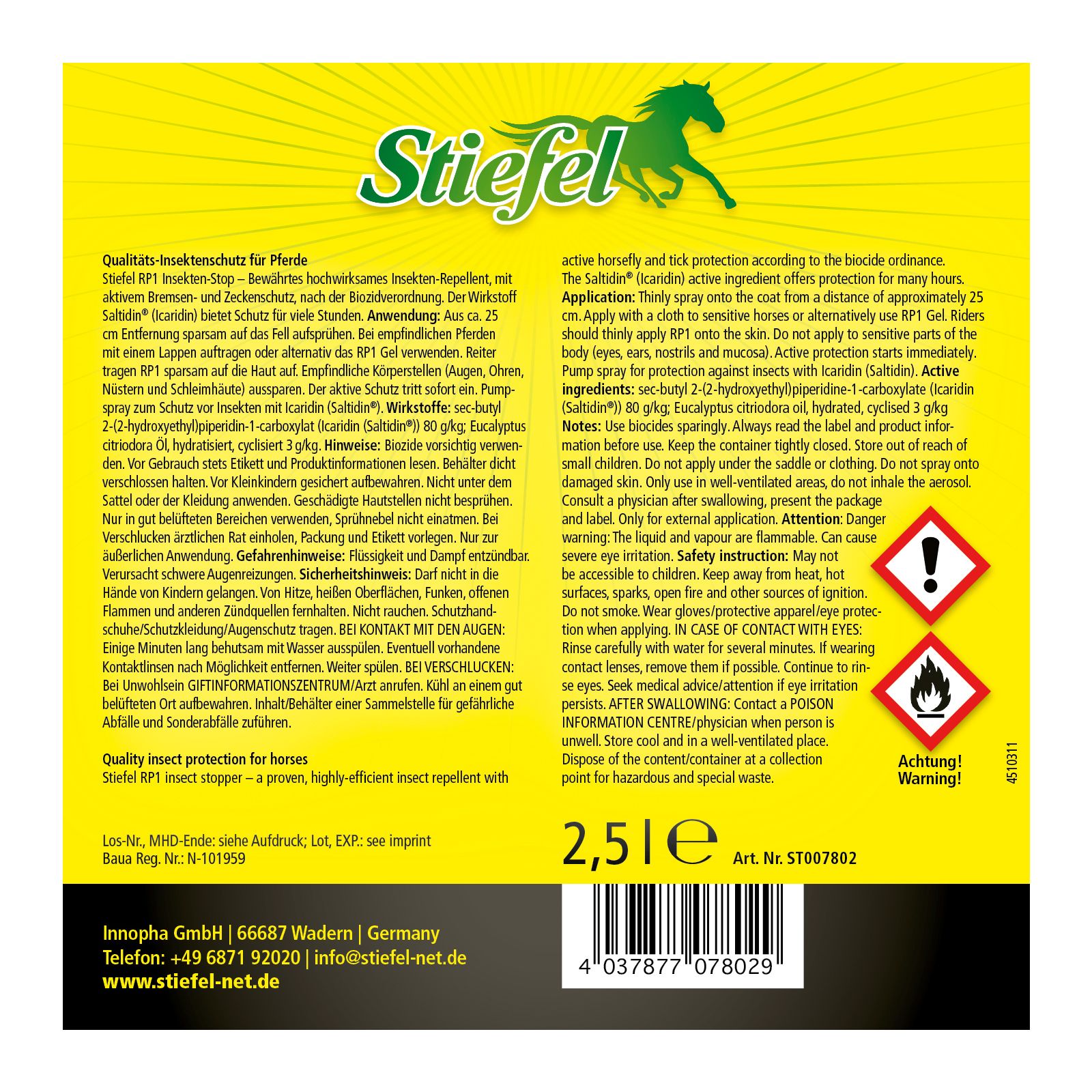 Stiefel RP1 Insekten-Stop Spray