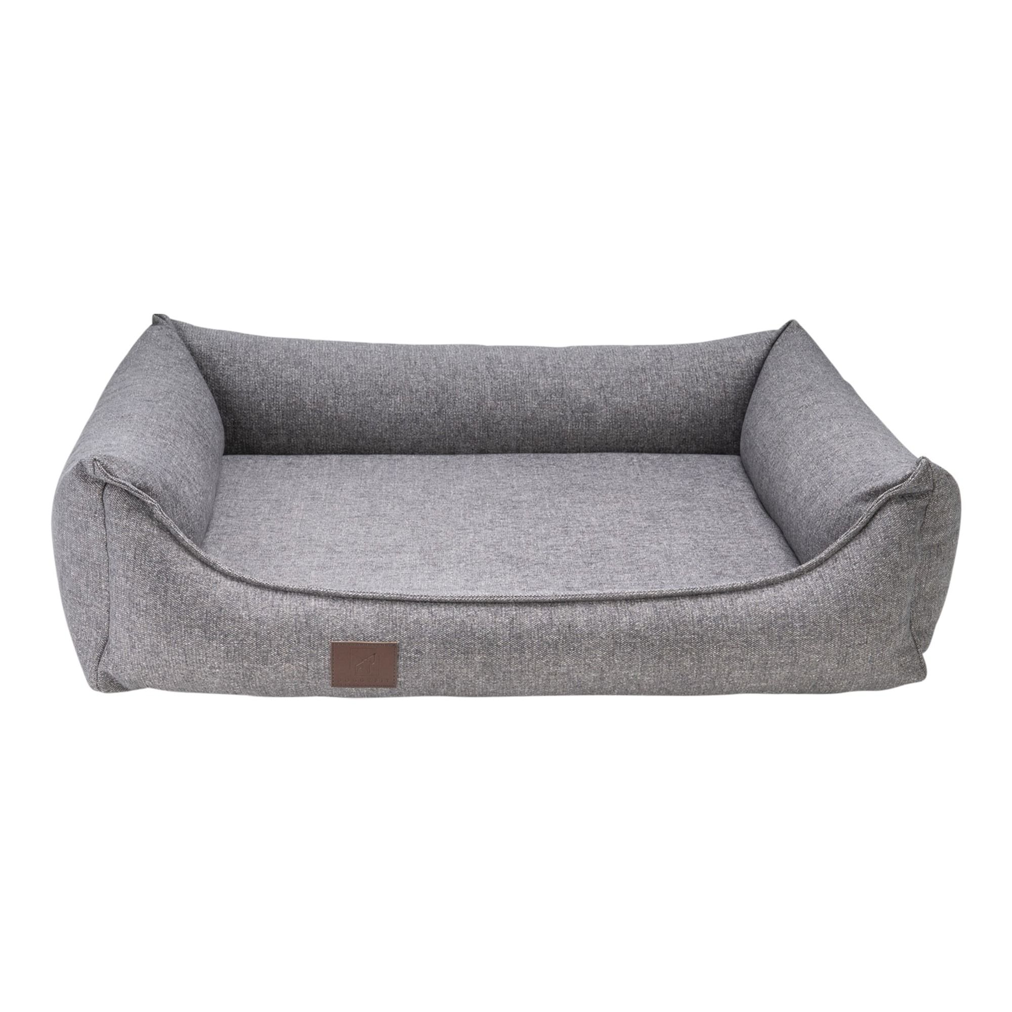 orthopädisches Hundebett "Tessa", Easy Clean-Webstoff, Farbe Grau 100 x 80
