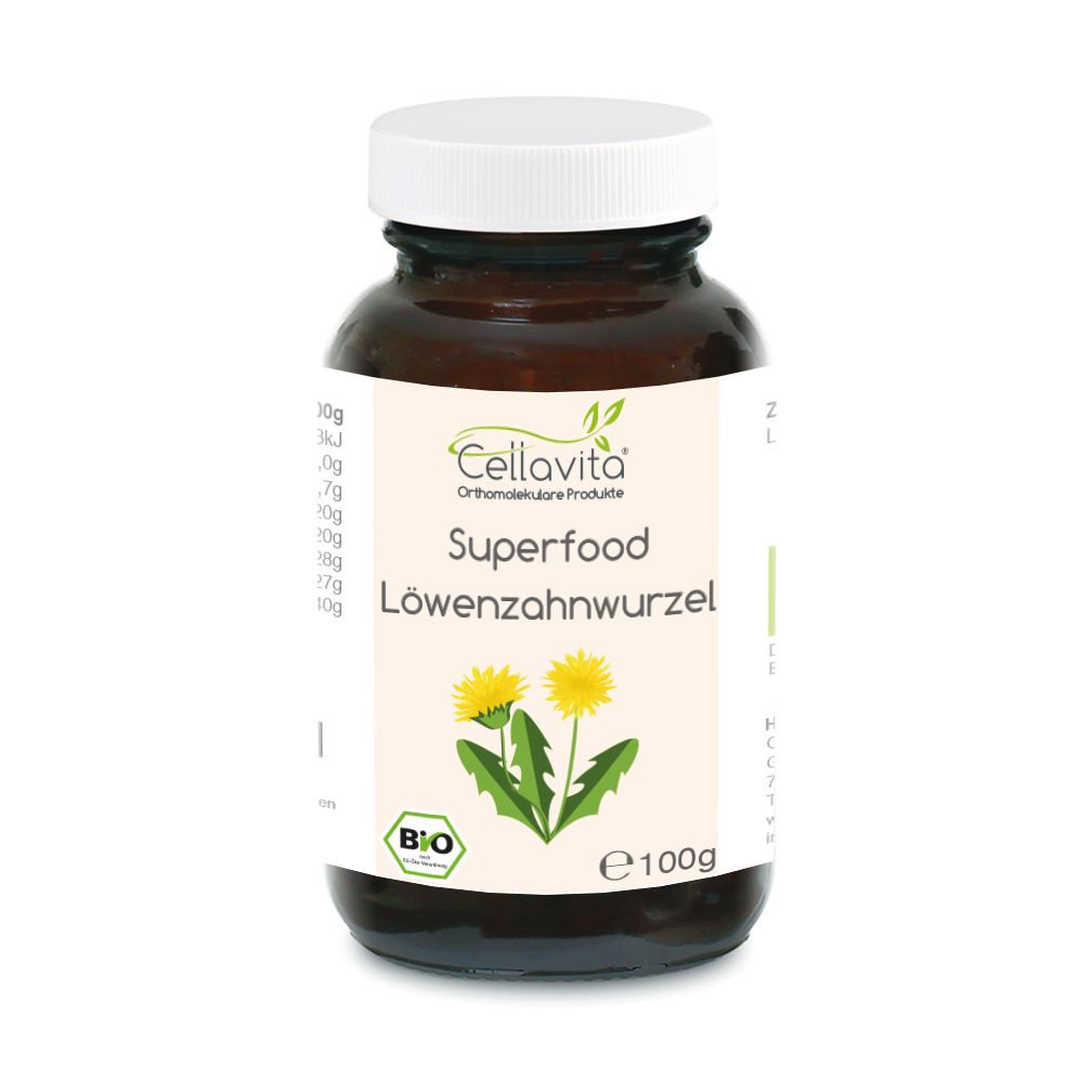 Cellavita - Superfood Löwenzahnwurzel bio Pulver 100 g