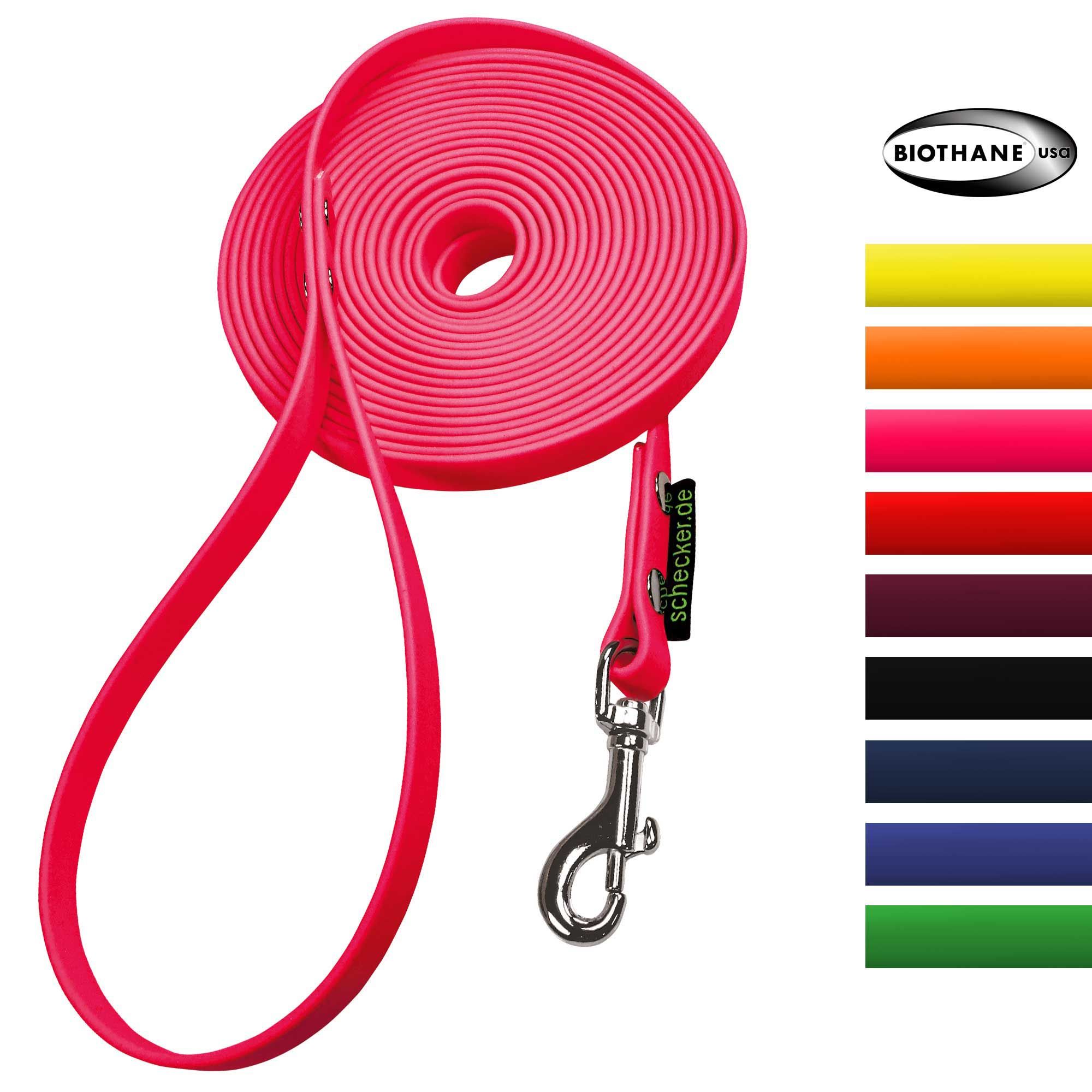 Schecker Biothane® Schleppleine mit Handschlaufe