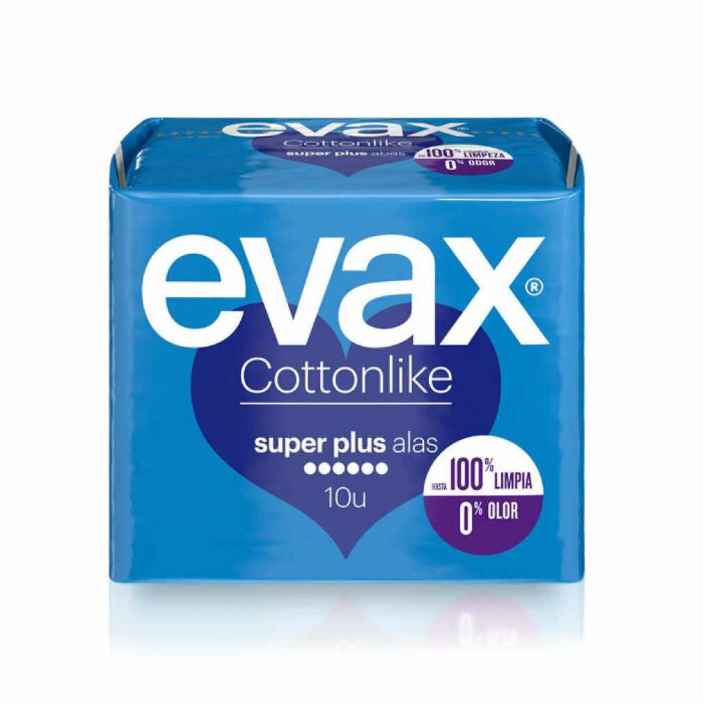 Evax Cottonlike súper Plus Damenbinden Mit Flügeln