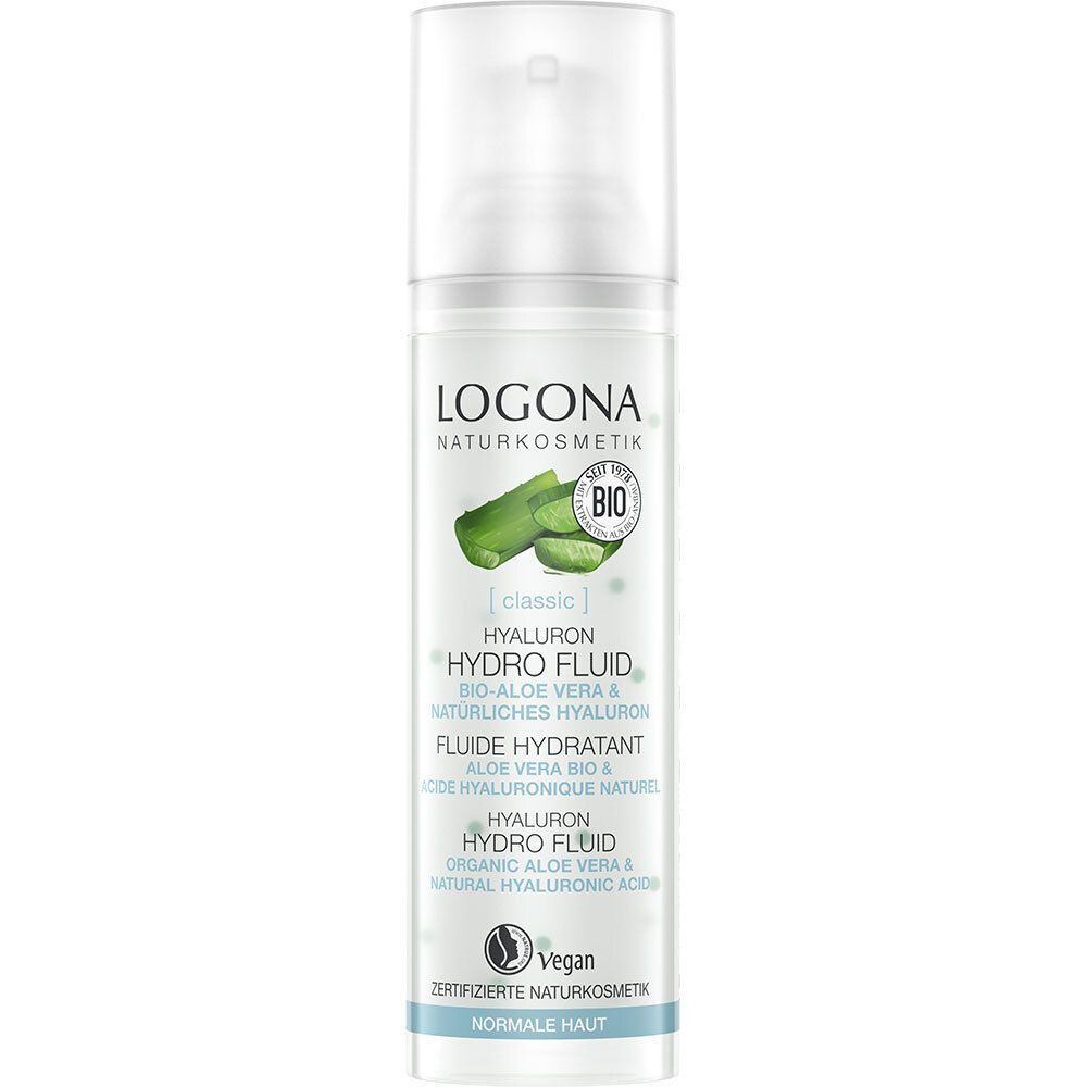 Logona Classic Hyaluron Hydro Fluid Bio-Aloe Vera & Hyaluronsäure Gesichtsfluid