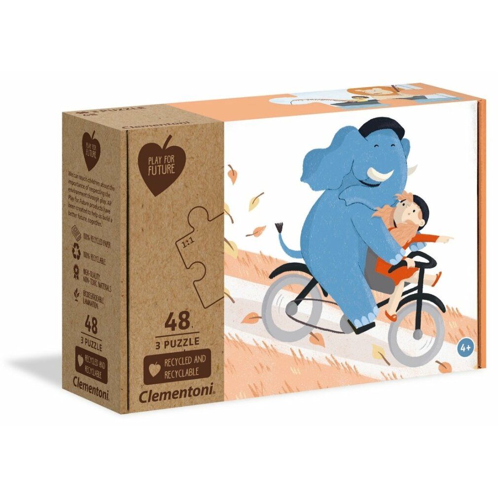 clementoni Play For Future Puzzle Be My Friend 3x48 Teile