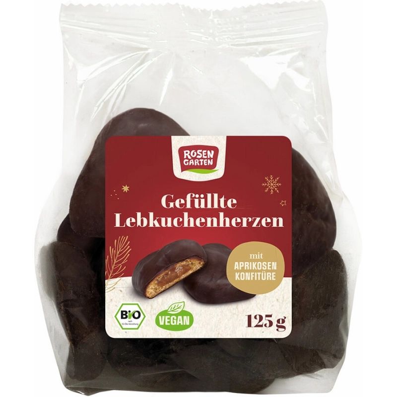 Rosengarten - Pfeffernüsse mit Zartbitter-Schokoladenboden 125 g