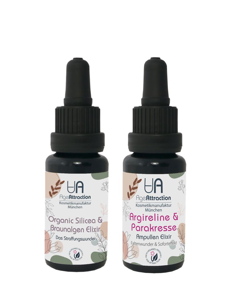 AGE Attraction - Hautstraffung im Duett: Organic Silicia + Lifting Elixer mit Argireline&Parakresse 45 ml