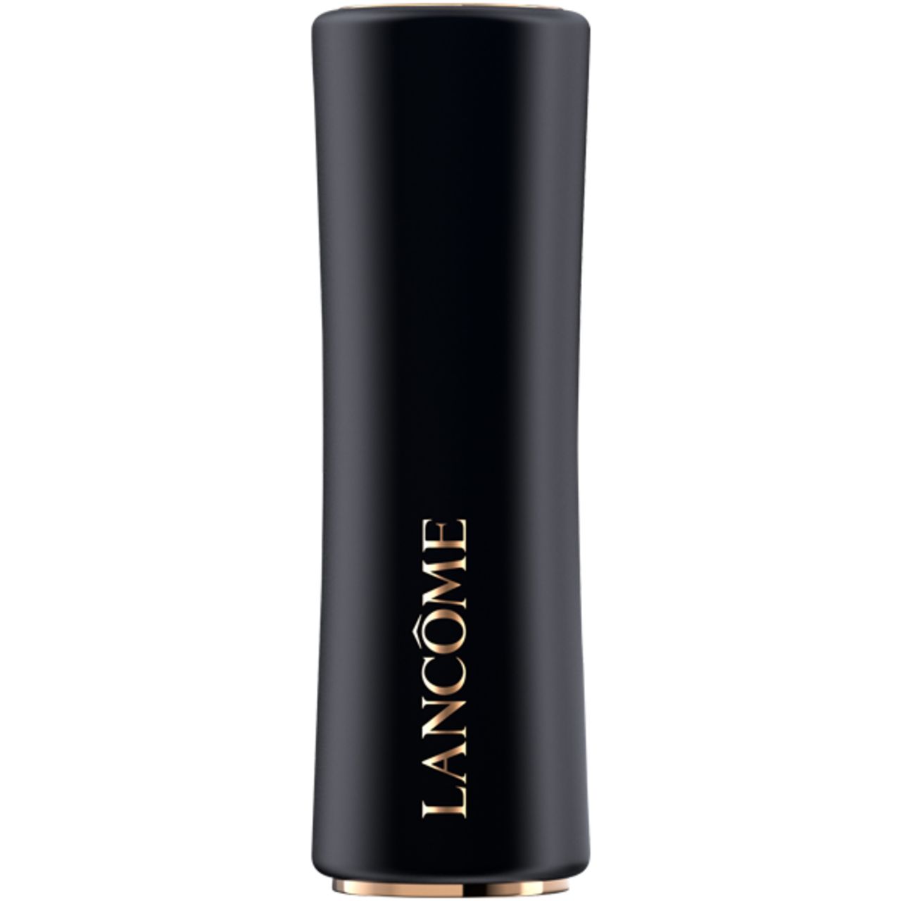 Schwarze Lippenstifthülle mit goldener Marke Lancôme.