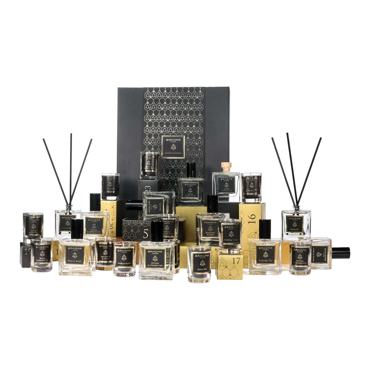 Bahoma London, Adventskalender Christmas Obsidian - 24 pcs - Black