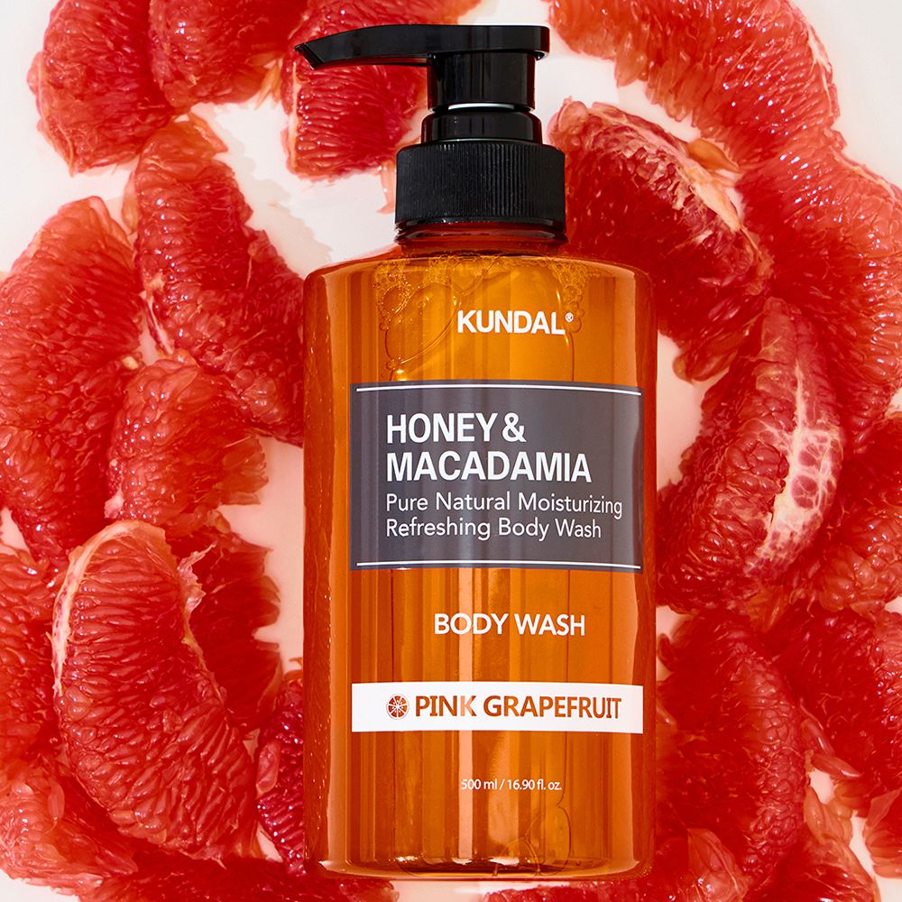 KUNDAL Honey & Macadamia Duschgel Pink Grapefruit – pH-balanciert