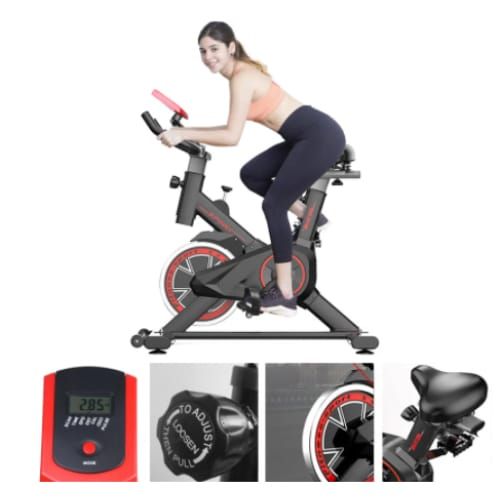 Sport-Knight® Heimtrainer Speed-Bike Fahrrad mit LCD-Monitor
