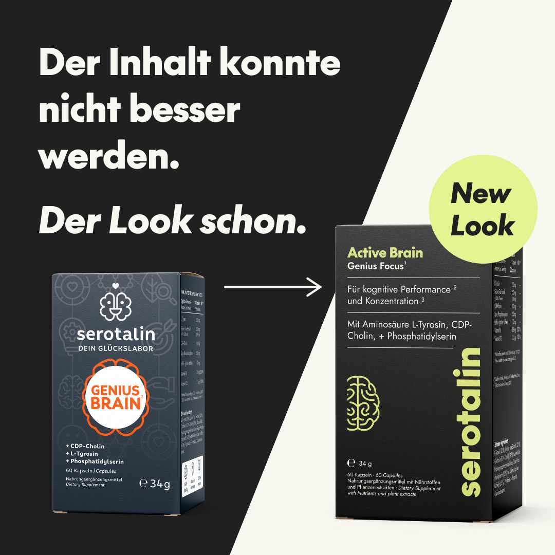 serotalin® GENIUS BRAIN Performance, Energie, Fokus & Gedächtnis | CDP-Cholin