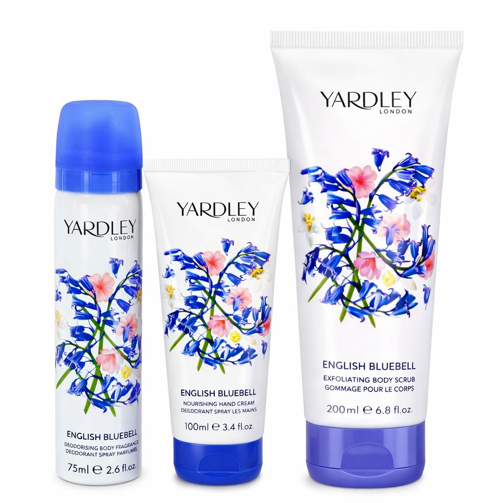 Yardley London English Bluebell – Duftendes Pflege-Trio für Körper & Hände