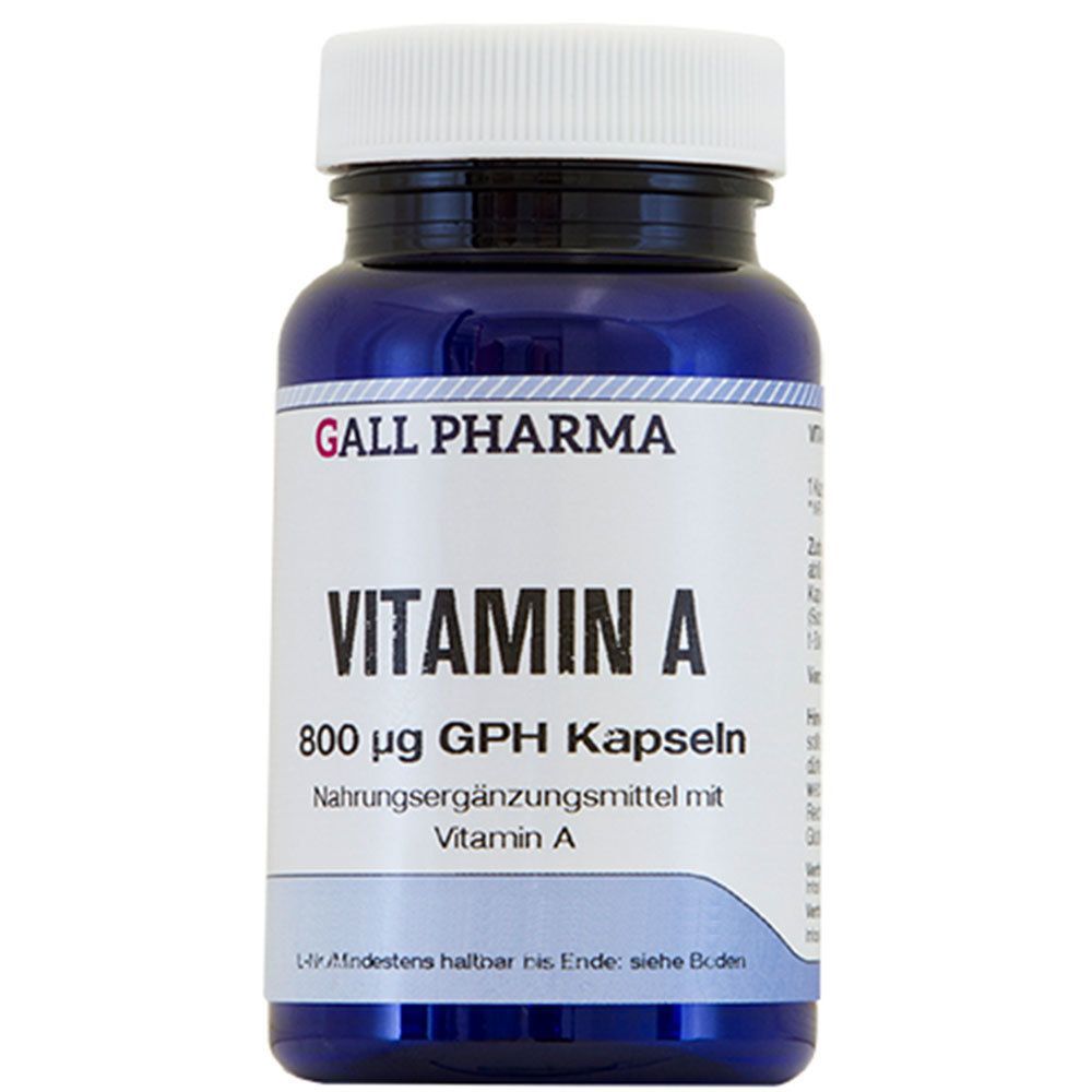 Gall Pharma Vitamine A 800 µg GPH Kapseln