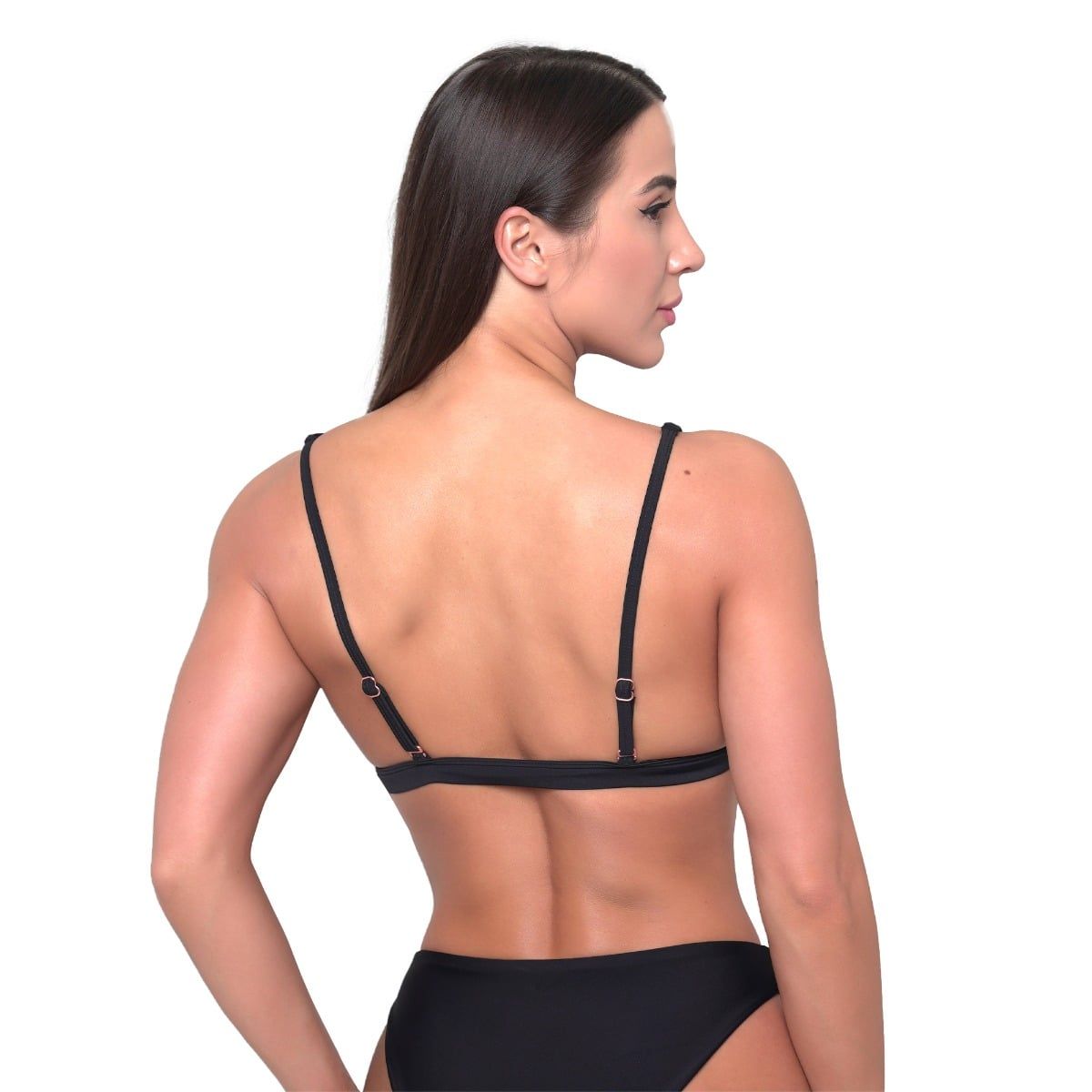 GymBeam Bikini-Oberteil Damen mit verstellbaren Trägern in Schwarz