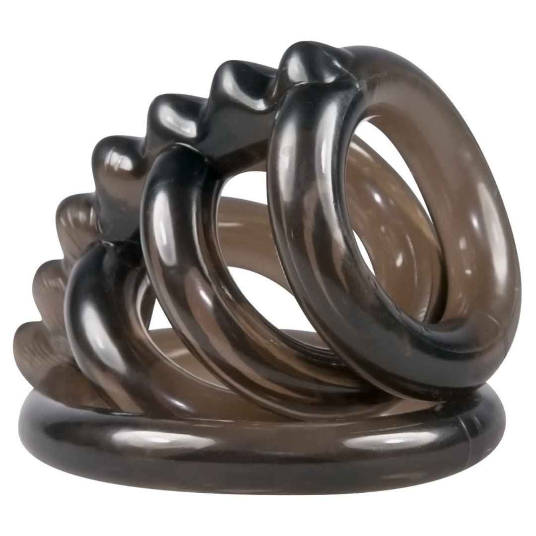 Penisring-Set, Penis-Hodenring, 4er | Für intensive Stimulation | Bad Kitty