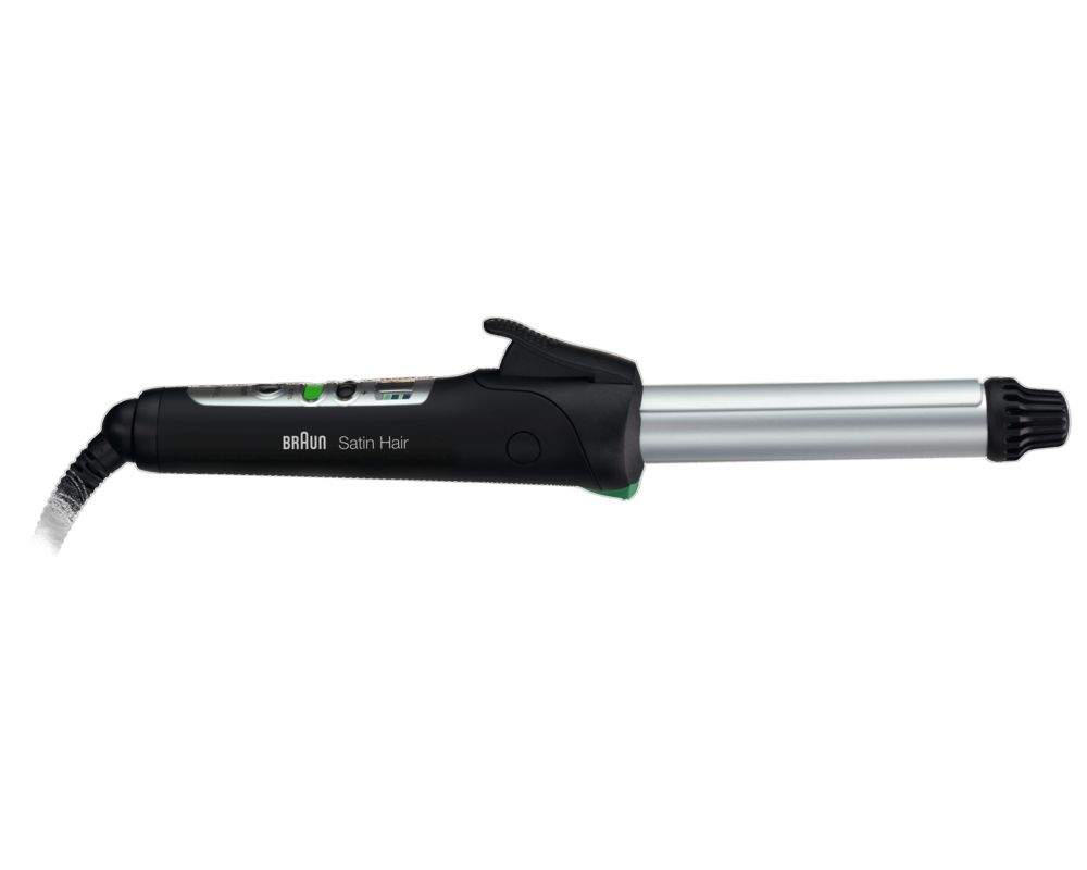 Braun - Elektrische Lockenbürste "Satin Hair 7 Curler EC 1" in Schwarz und Silber