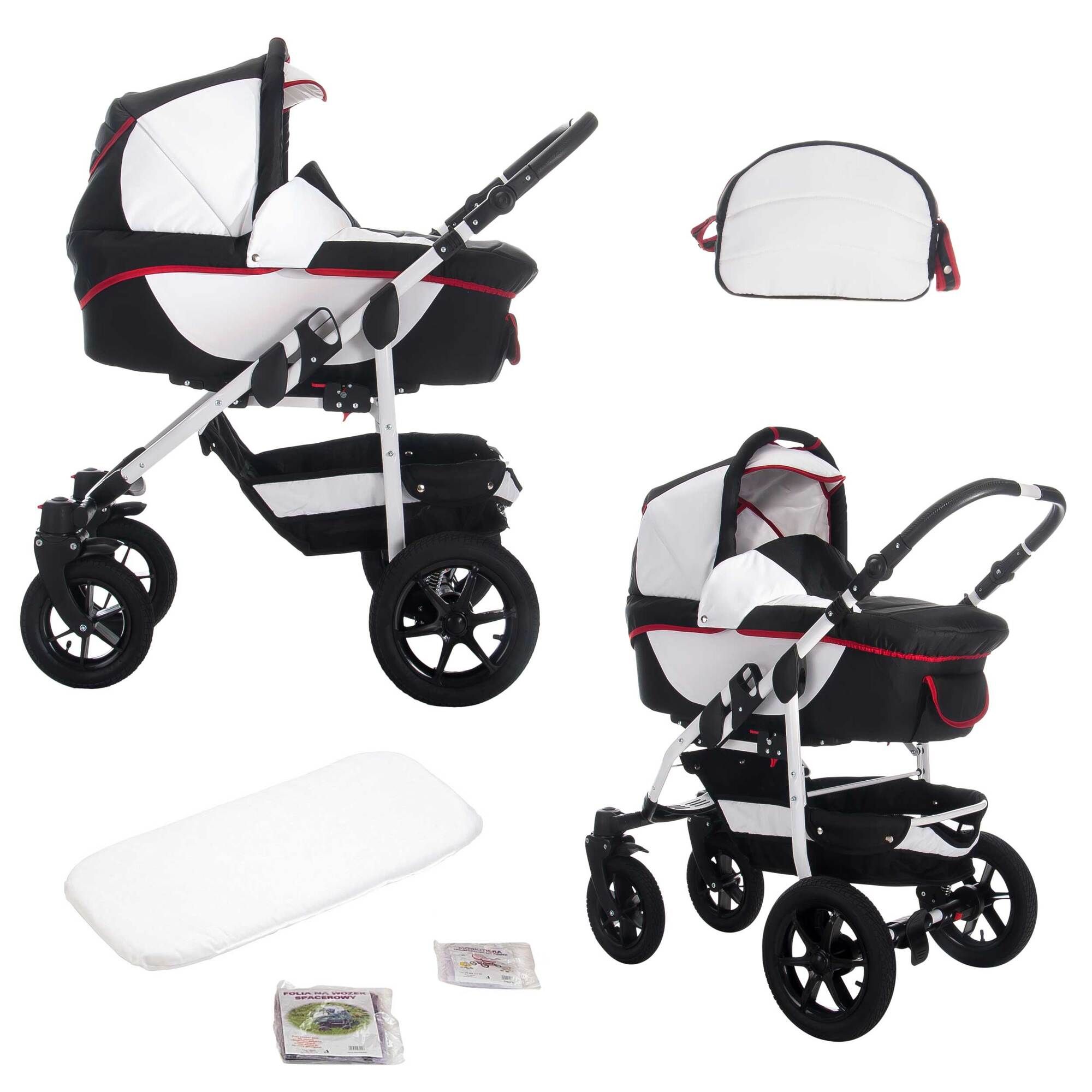 Bebebi Sidney 3 in 1 Kinderwagen Set Luftreifen, Canberra