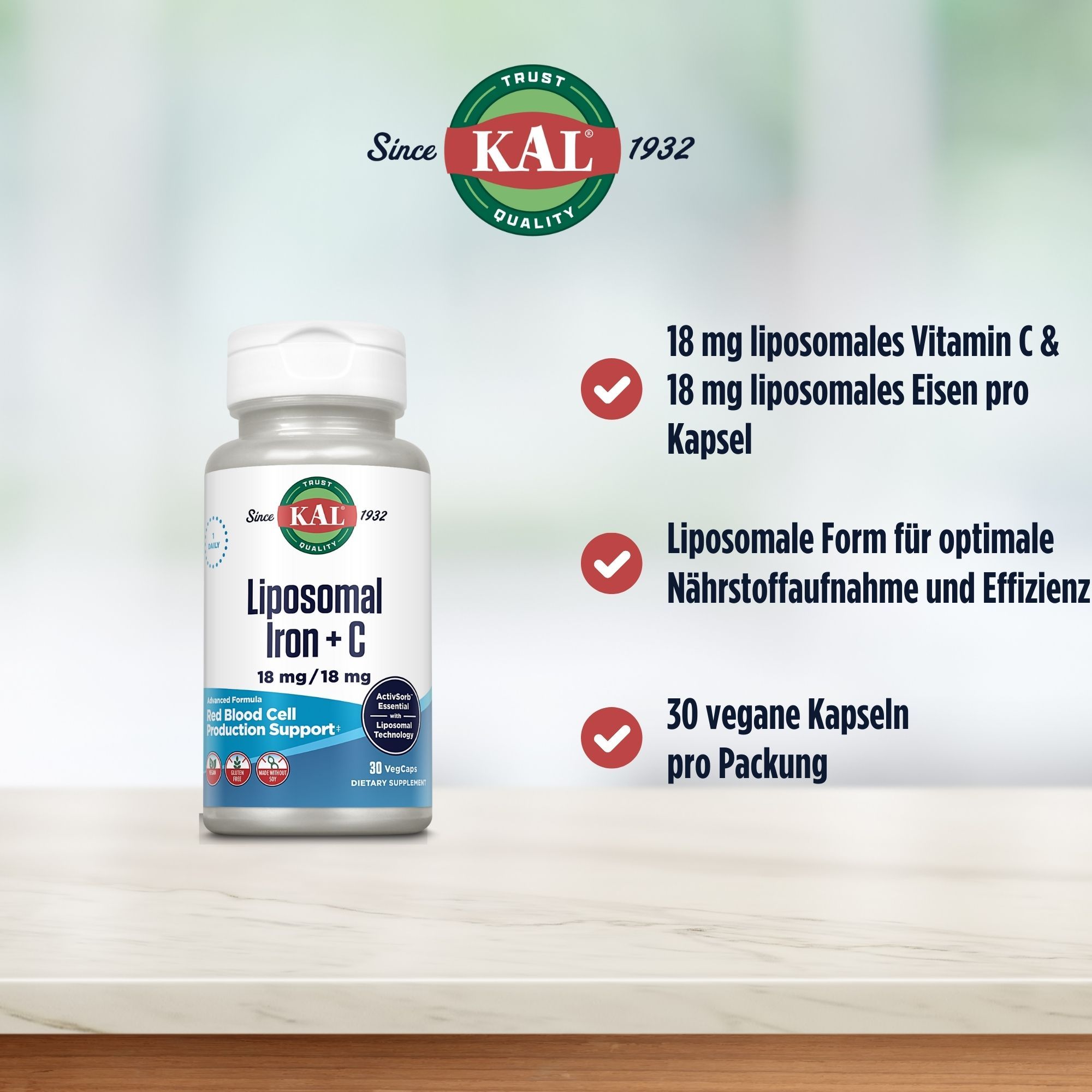 KAL Liposomales Eisen + C 18 mg / 18 mg