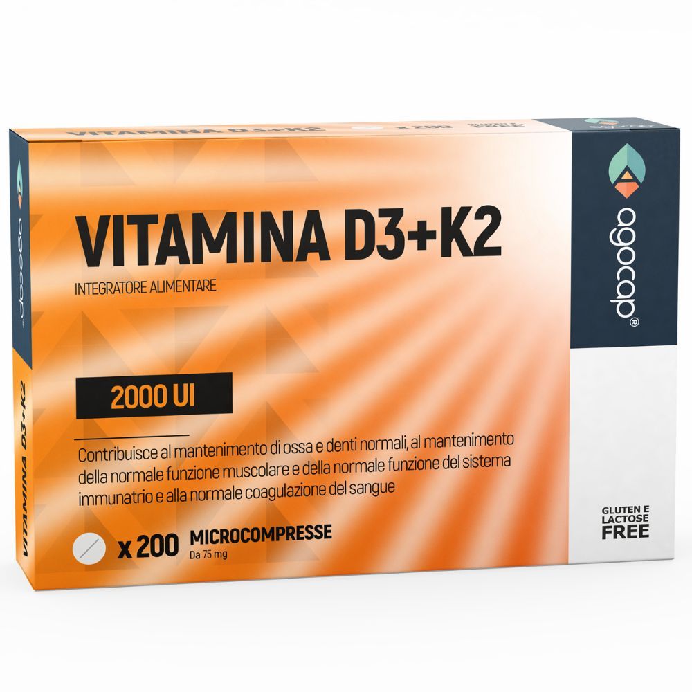 agocap - Vitamina D3-K2 per il Benessere di Ossa e Sistema Immunitario