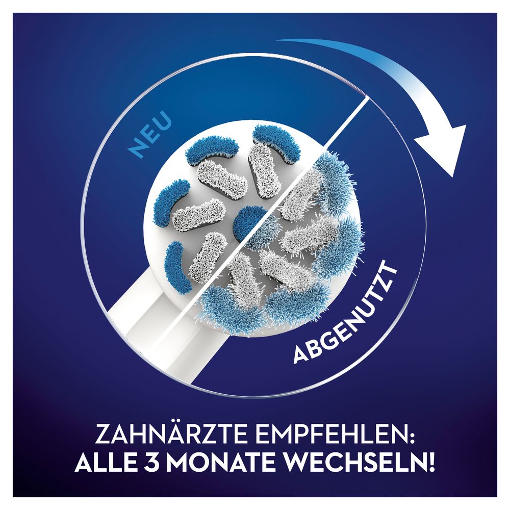 Oral-B - Aufsteckbürsten "Sensitive Clean" in Weiß