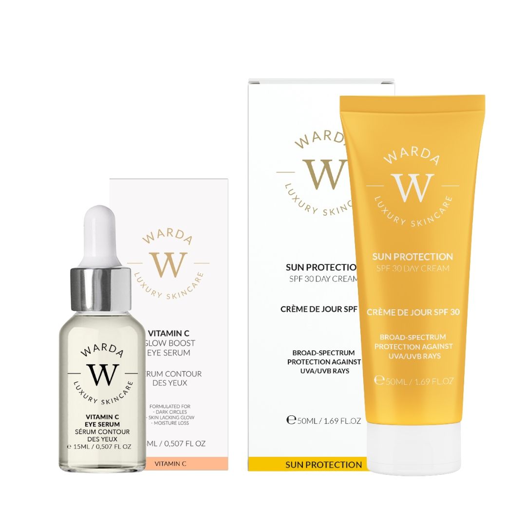 Warda Luxury Skincare Vitamin-C-Serum + LSF 30 Tagescreme