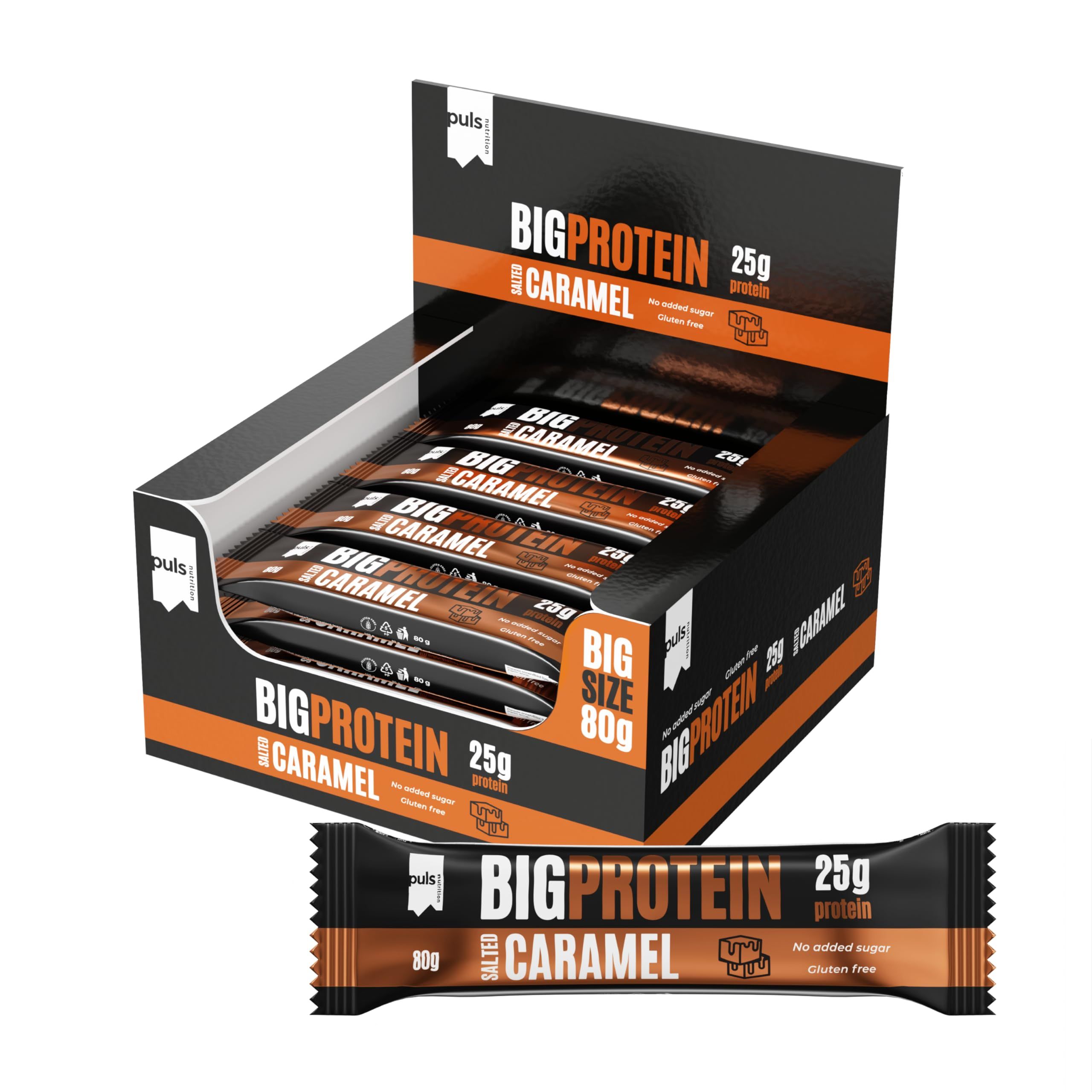 Puls Nutrition – Big Protein Riegel Salted Caramel 80 g