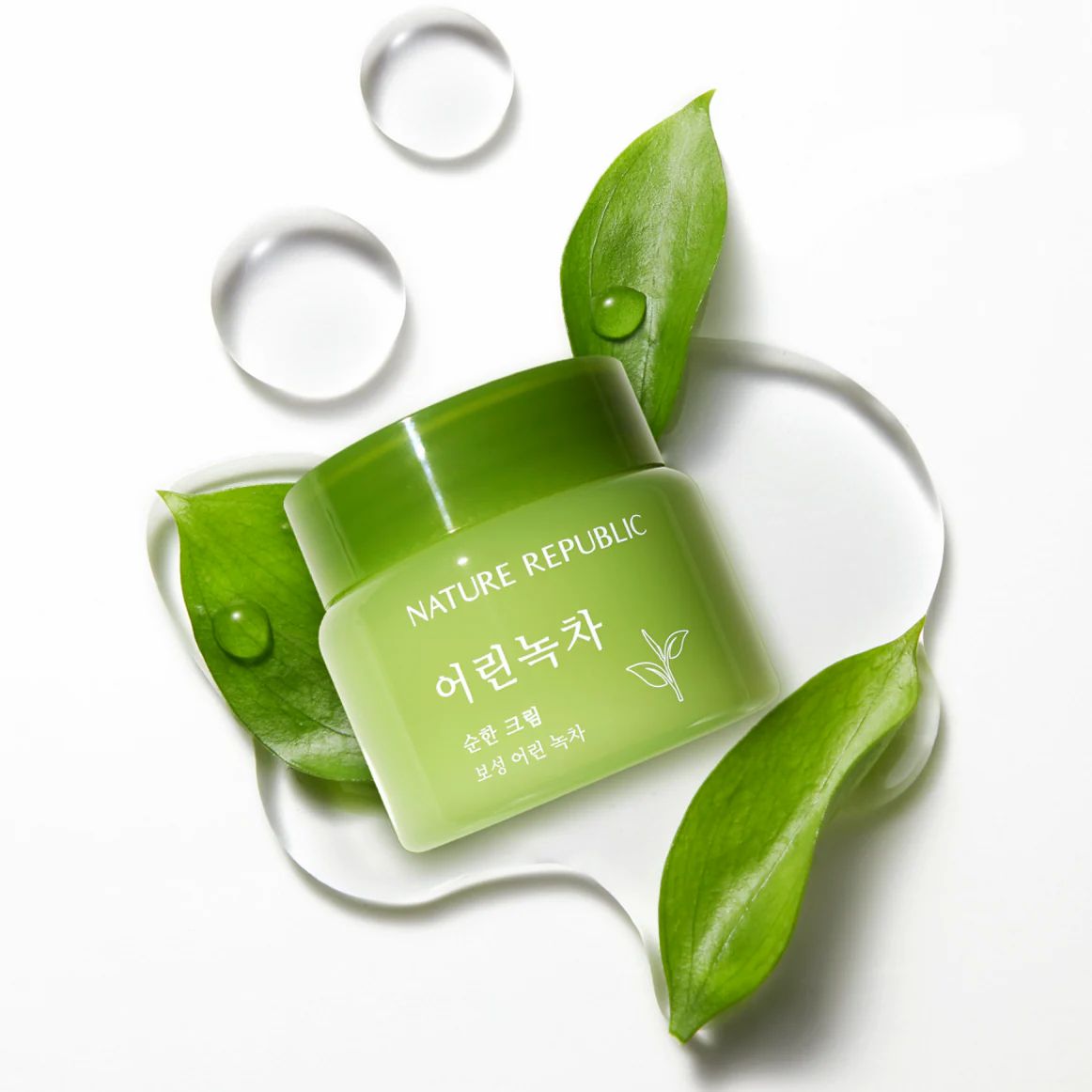 NATURE REPUBLIC – Mild Green Tea Cream - Feuchtigkeitscreme mit Grüntee-Extrakt
