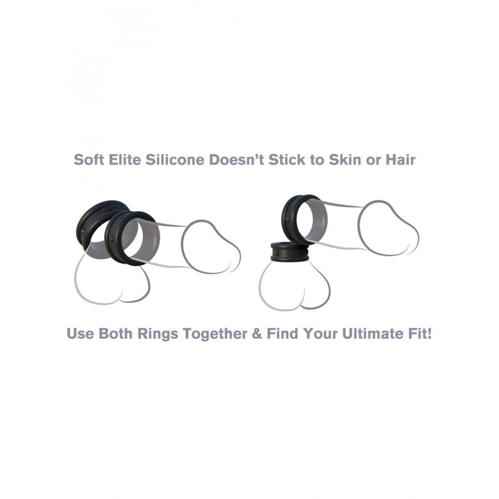 Breite Penisringe, 2-er Set | Fantasy C-Ringz