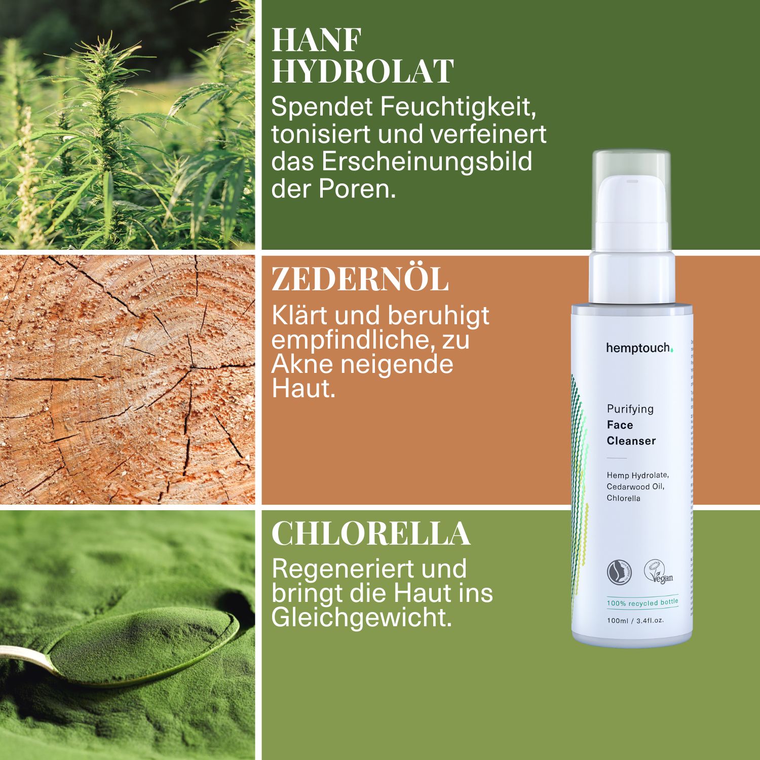 Hemptouch Klärendes Gesichtsreinigungsgel