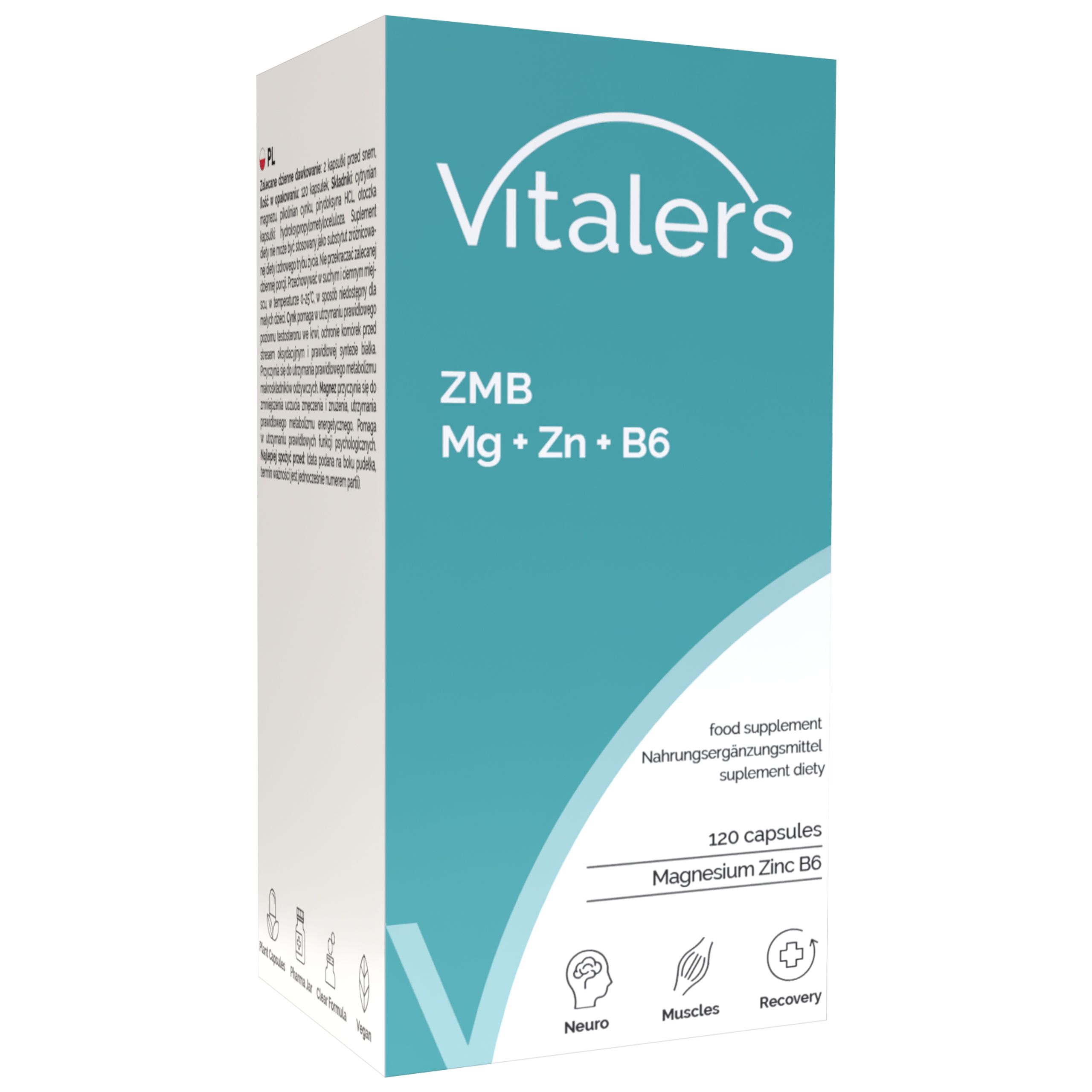 Vitaler’s ZMB Magnesium 240 mg + Zink 15 mg + Vitamin B6 6 mg