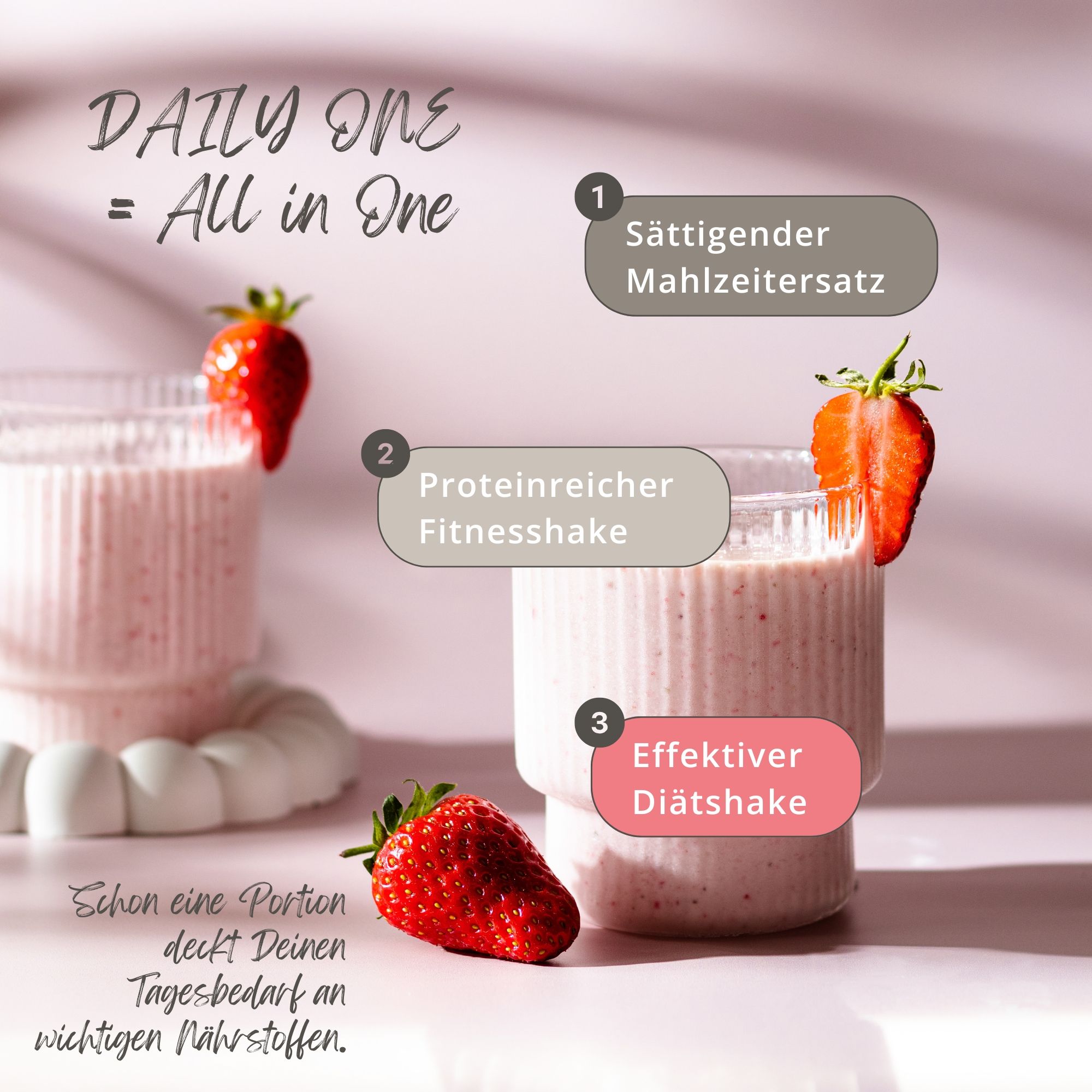 VitaCare DailyOne Protein Shake Erdbeere