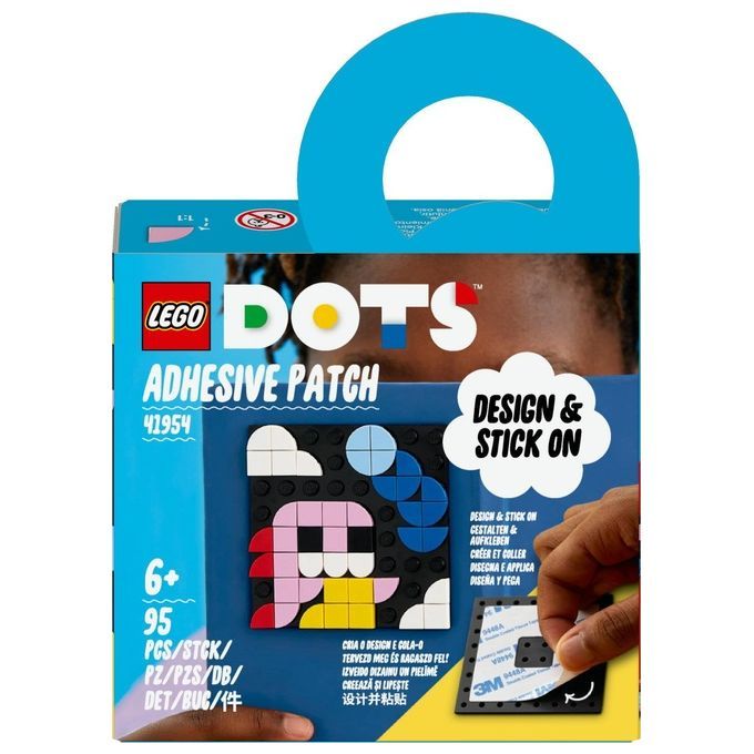 LEGO DOTS 41954 Patch Adesiva, Set Fai da Te con Toppa Adesiva, Regalo Creativo, Giochi per Bambini