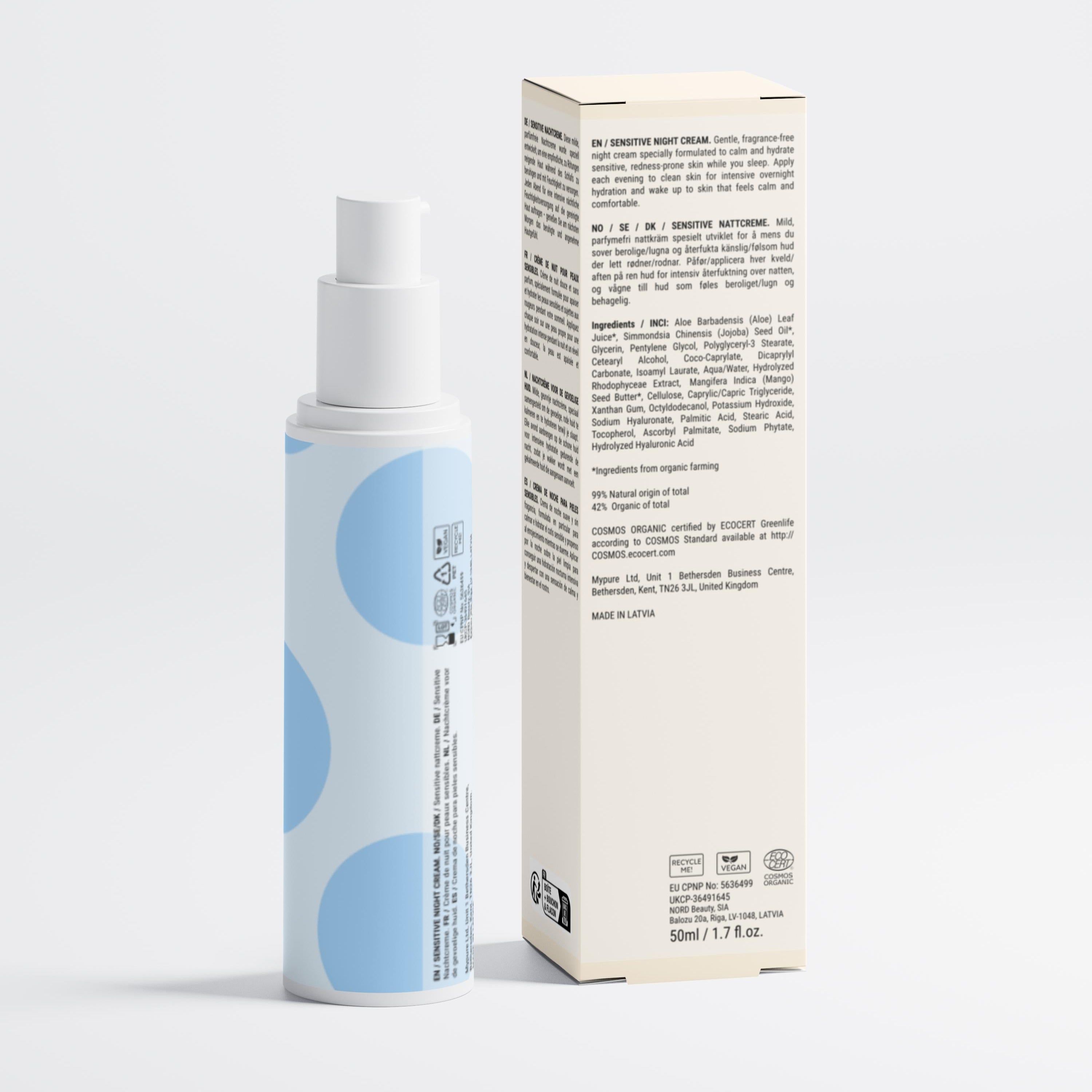 Zero Skin Beruhigende Intensiv-Nachtpflege, regenerierend beruhigend für empfindliche Haut