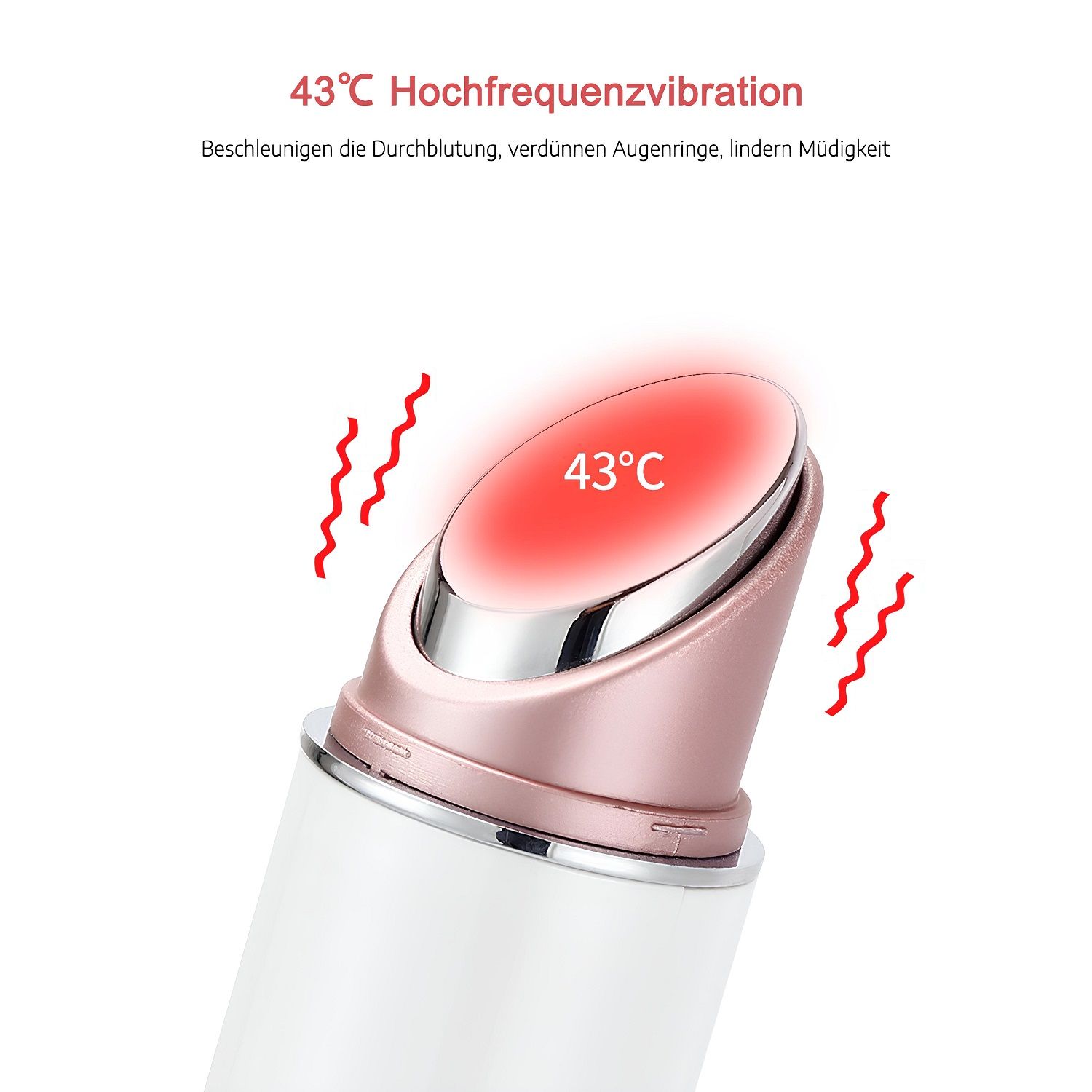 Anti Aging Augenmassagegerät  RF EMS, Wärme, Vibration, Ionenmikrostrom, Faltenreduktion