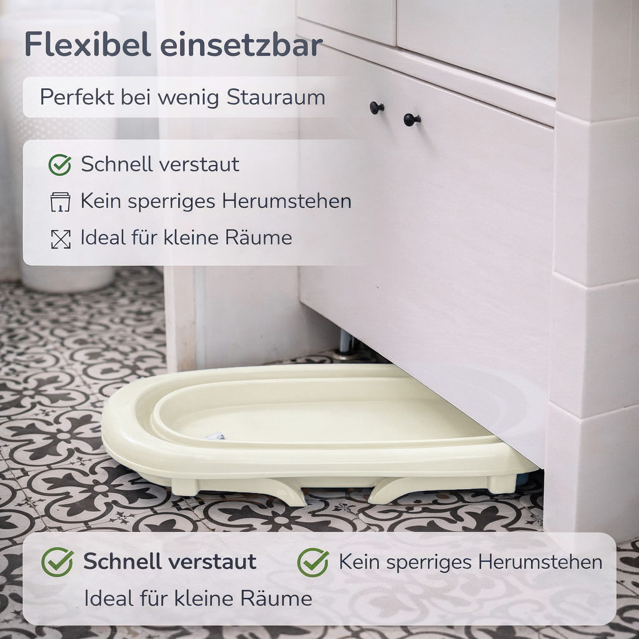 Faltbare Babybadewanne - Klappbare Baby Wanne mit integriertem Thermometer und Abfluss