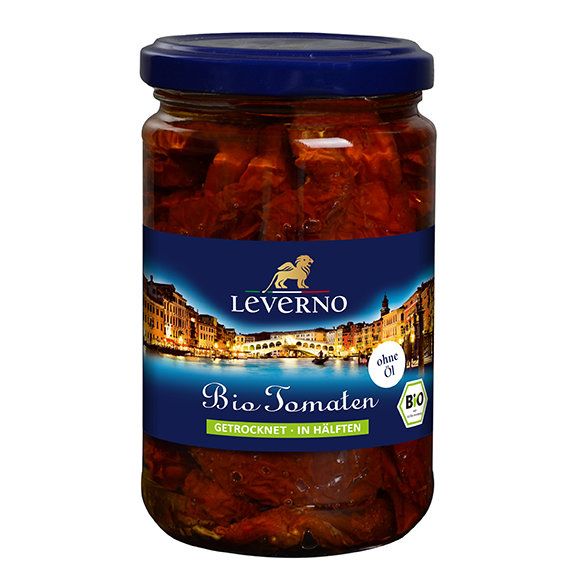 Leverno BIO Tomaten getrocknet, in Hälften, ohne Öl