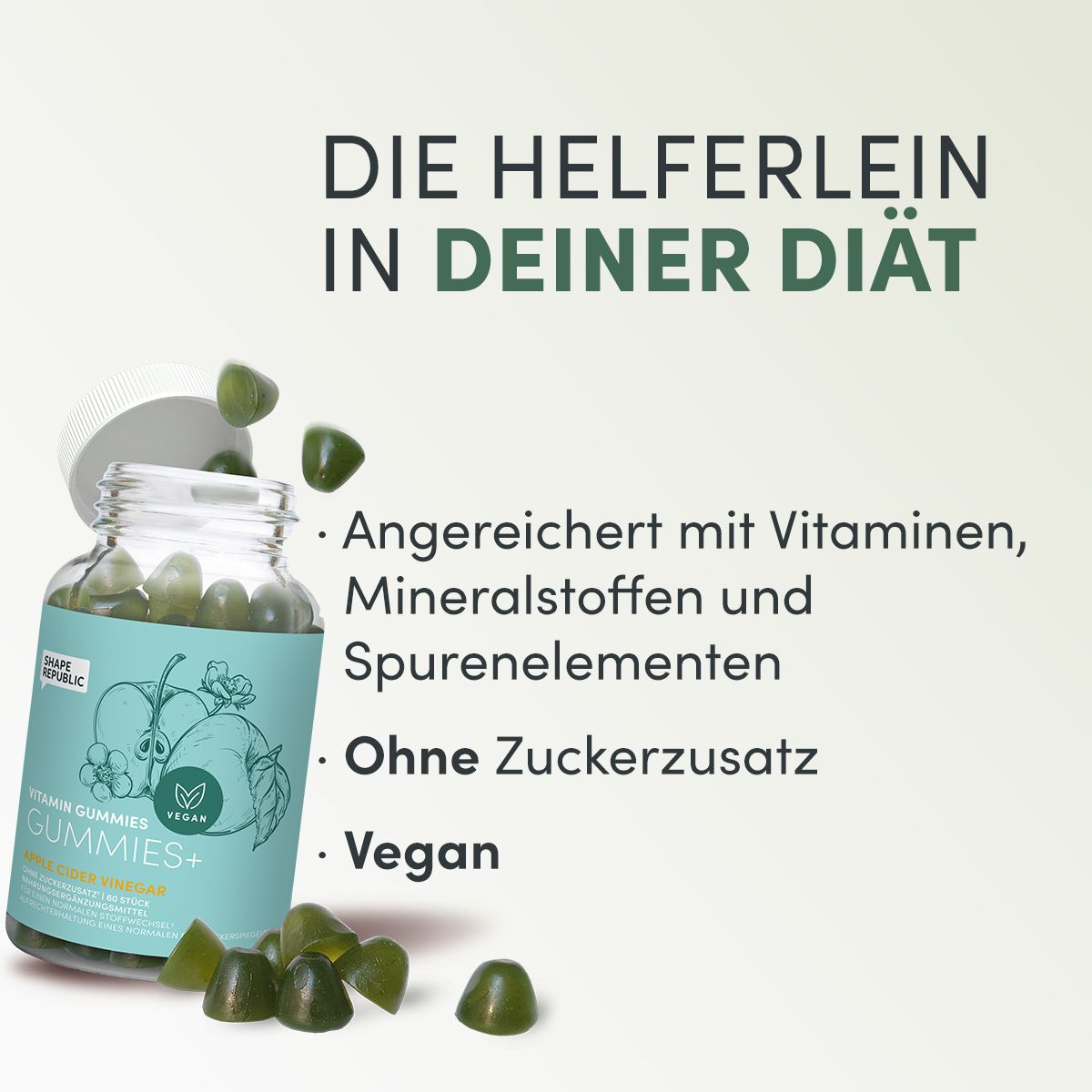 Apfelessig Gummies | Vitamin Gummies | Shape Republic