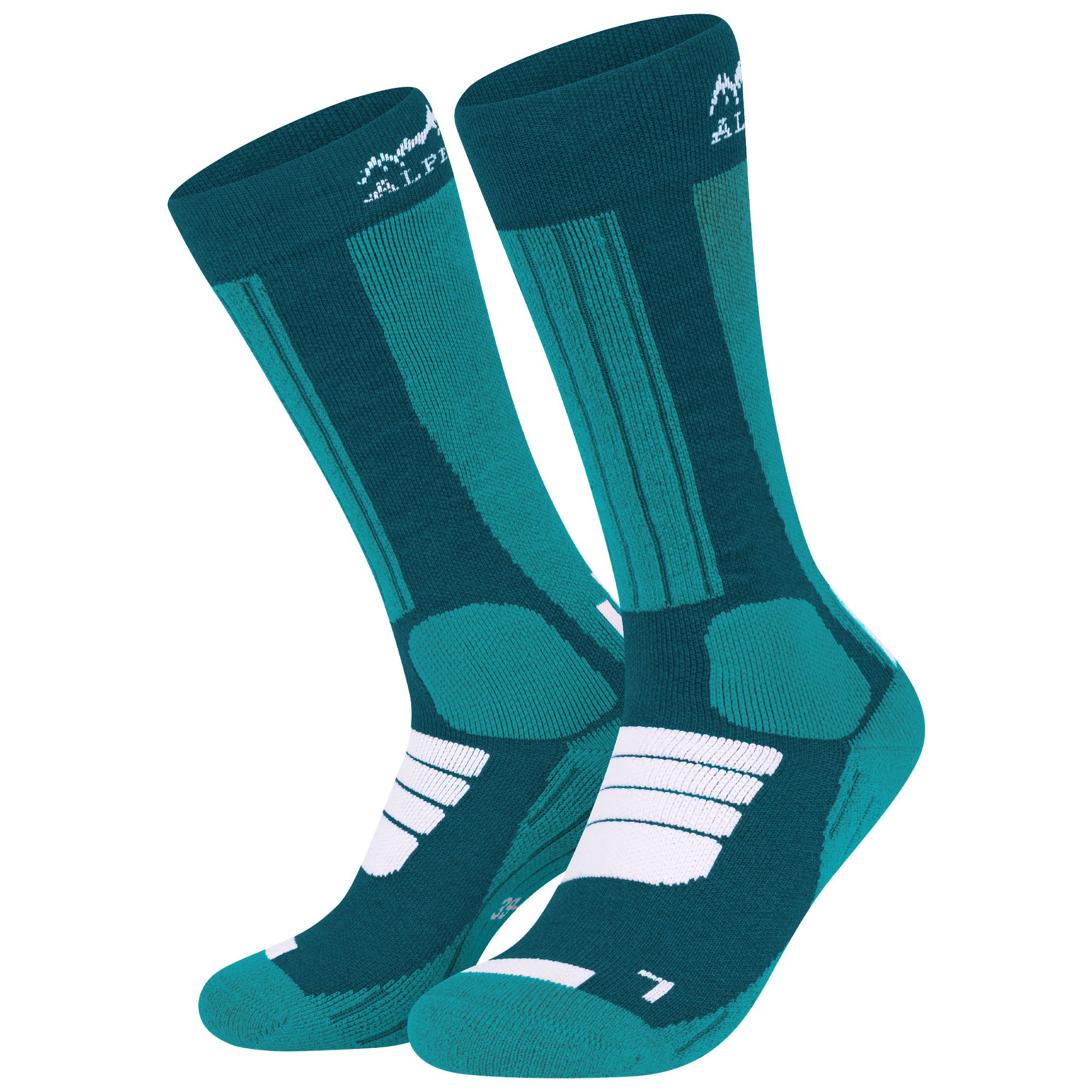 Alpenwert SKI Socken Merino Blau 35-38 581 St