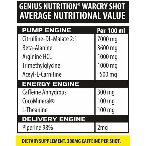 Genius Nutrition - Warcry Liquid Shot Cola