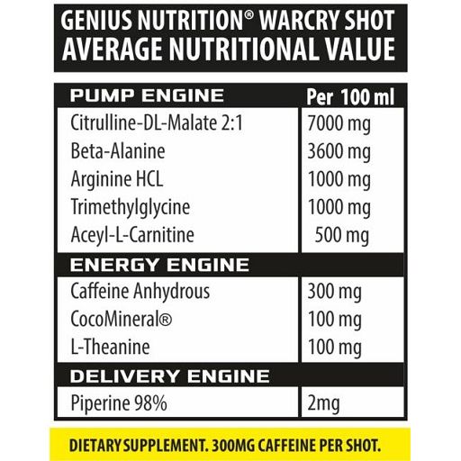 Genius Nutrition - Warcry Liquid Shot Cola 1,2 l Flüssigkeit