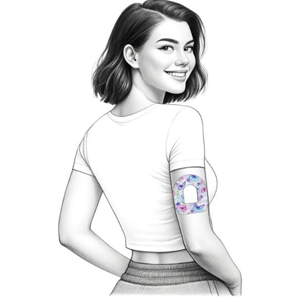 Diasticker® Omnipod Fixiertapes "Butterfly Kiss"