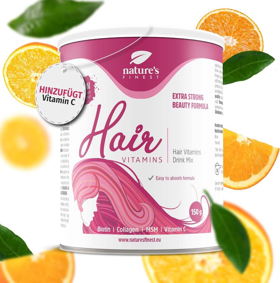 Nature's Finest Hair Vitamins - Haarvitamine für glänzendes, starkes und gesundes Haar mit Biotin
