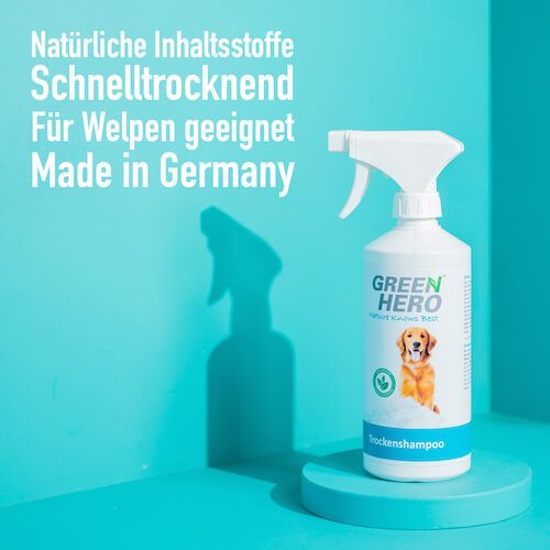 GreenHero Trockenshampoo für Hunde und Katzen