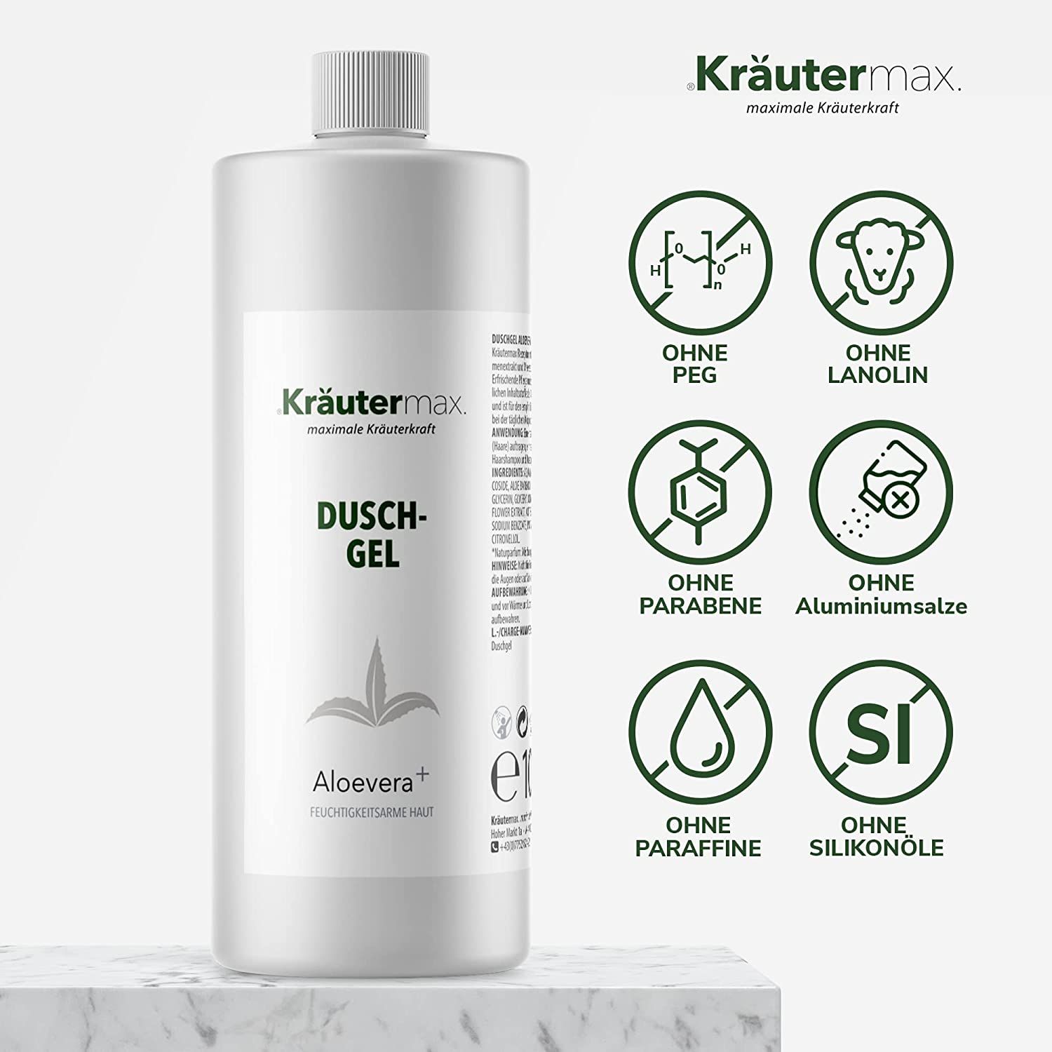 Kräutermax Duschgel Aloevera plus Nachfüllung