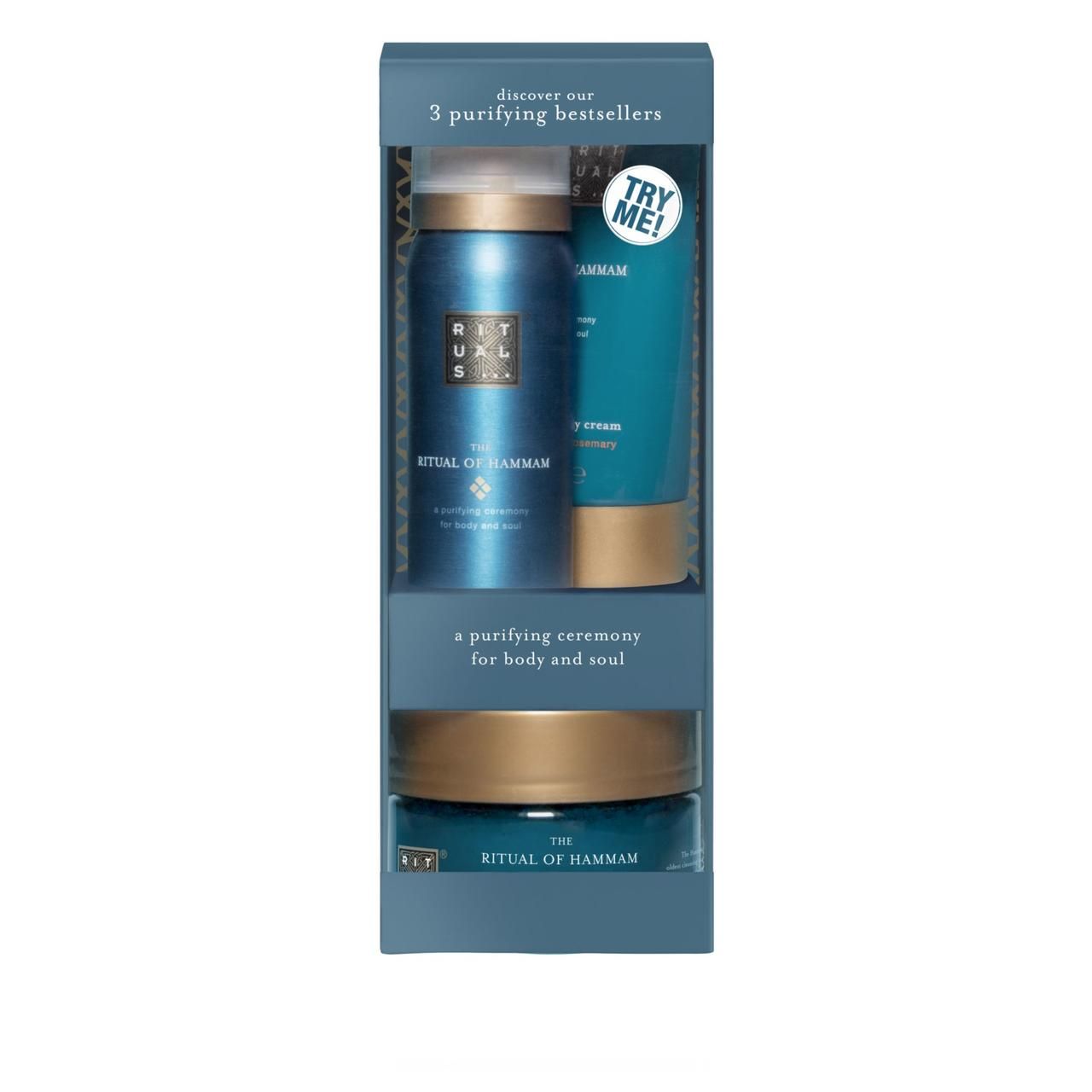 Rituals, Try Me Set = Foaming Shower Gel + Body Scrub + Body Cream 3 St