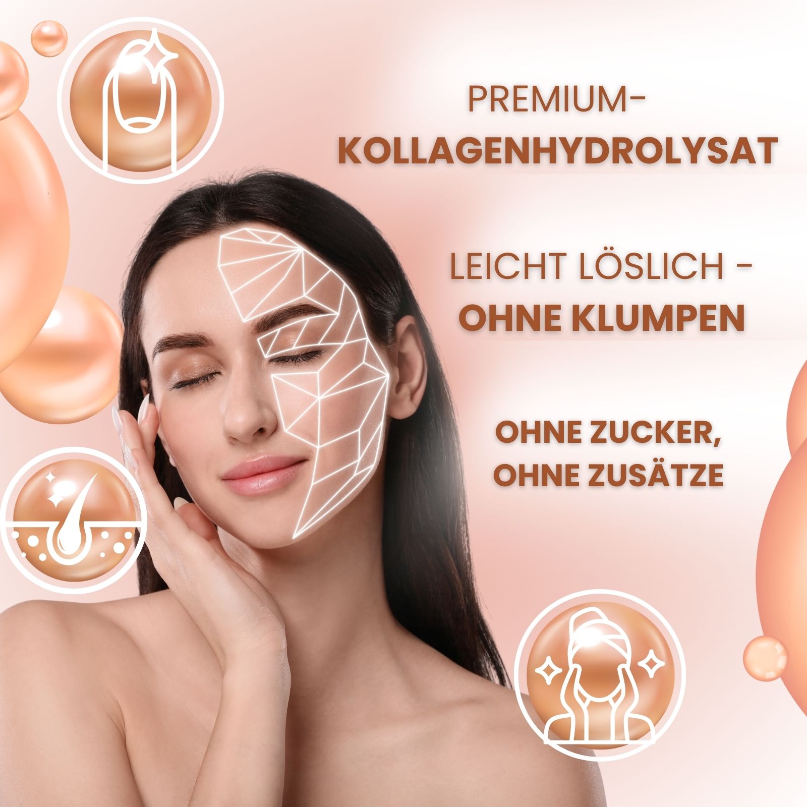 marble© Collagen – Peach Hibiscus | Kollagenpeptide mit natürlichem Aroma