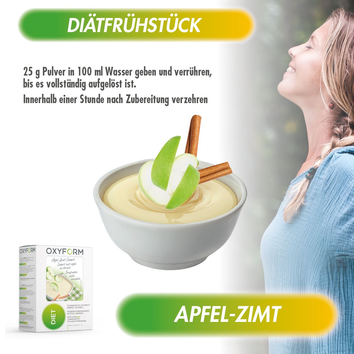 Oxyform Müsli Porrigde ApfelZimt Beutel